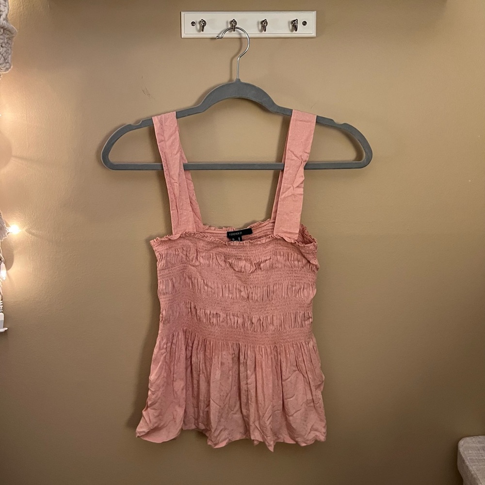Forever 21 light pink tank top size M